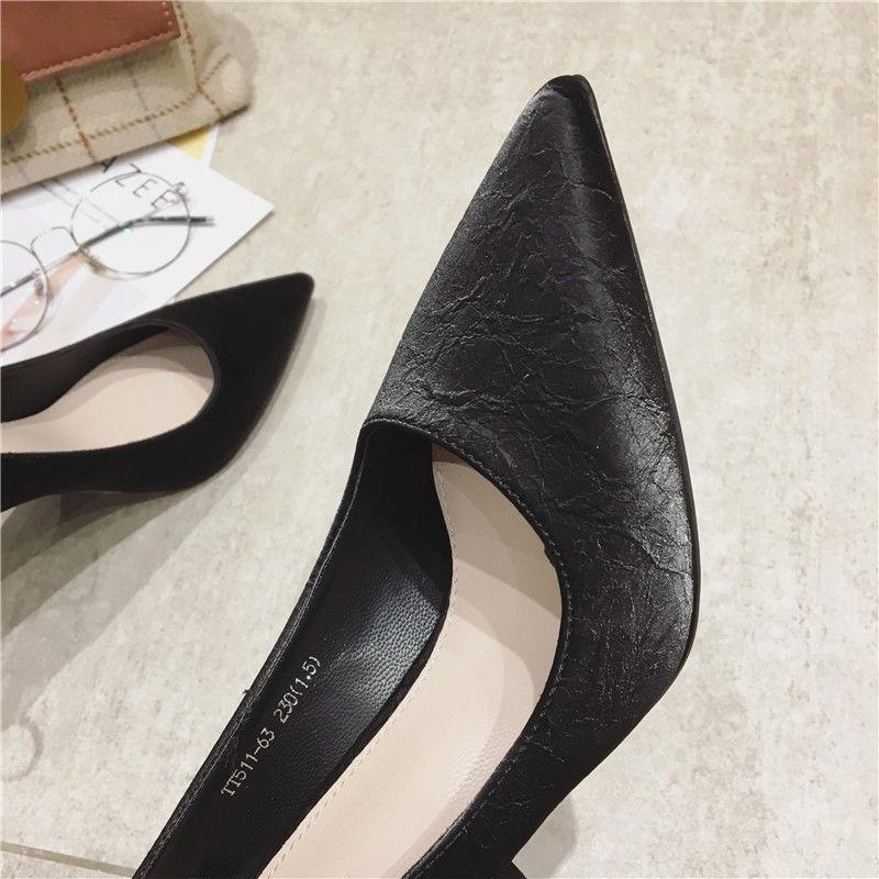 Pointed High Heels Stiletto Pumps Women's Shoes Spring Ladies Temperament All-match Professional Four Seasons Single Shoes