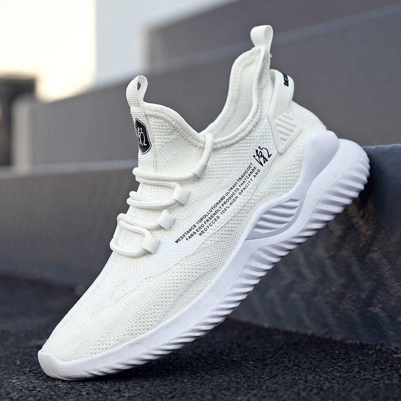 Men's Casual Outdoor Sports Soft Bottom Breathable Net Shoes Men's All-match Casual Shoes Mesh Upper Breathable and Lightweight