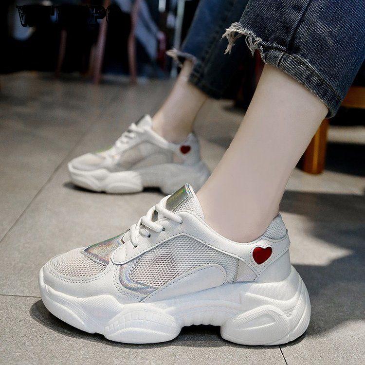 WTEMPO Brand Casual Women's Shoes Increased Shoes Mesh Sneakers Sneakers Fashion Wild Comfort