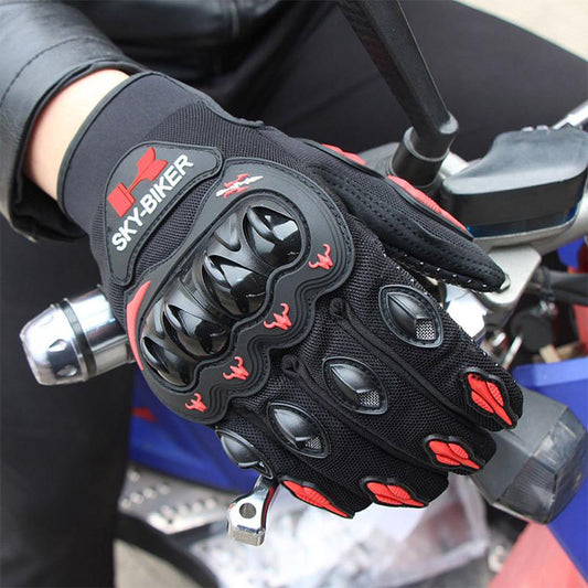 Motorcycle Racing Gloves Full-finger Cross-country Riding Motorcycle Bike Riding Rider Gloves Four Seasons To Wear