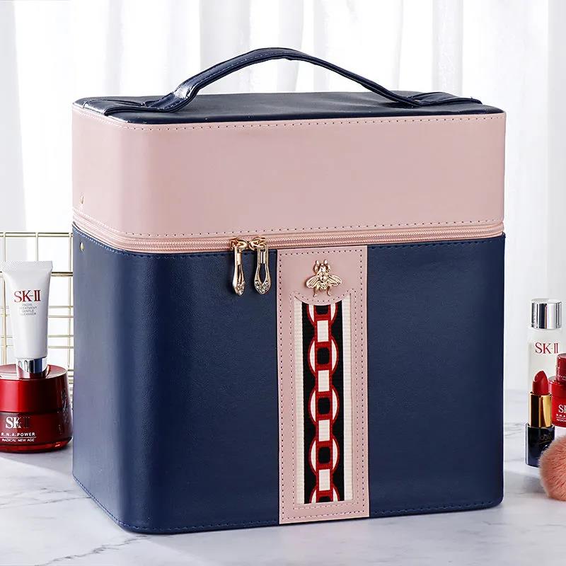 Cosmetic Bag Large-capacity Portable Multi-functional Cosmetic Box Home Desktop Multi-layer Cosmetic Storage Box