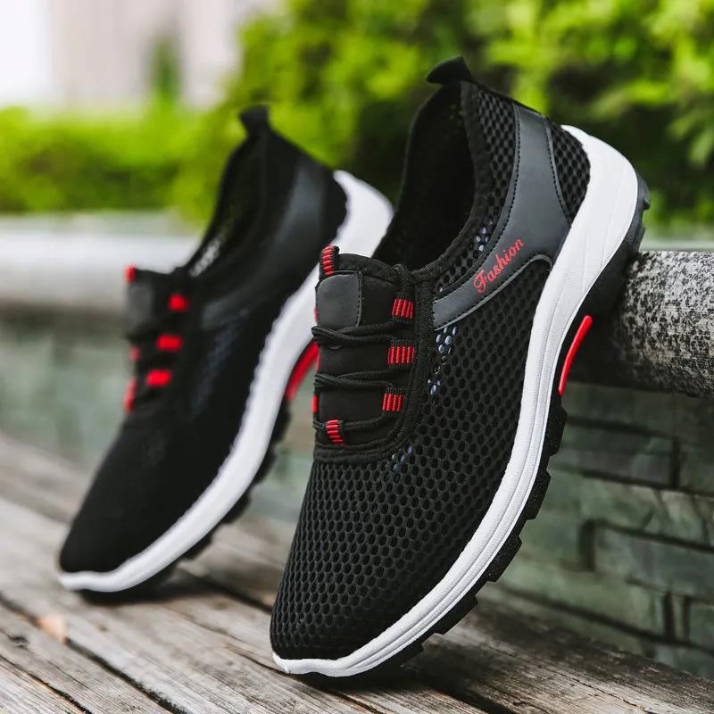 36-44 Women's Spring Large Size Solid Color Breathable Sneakers Men's Lightweight Soft Flat Heel Running Sports Shoes