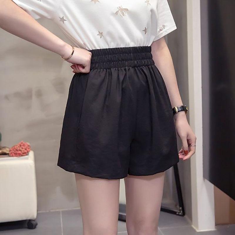 200 Kg Can Wear Large Size Wide-leg Shorts Female Summer Loose High-waist Shorts Female Students Casual All-match Pants