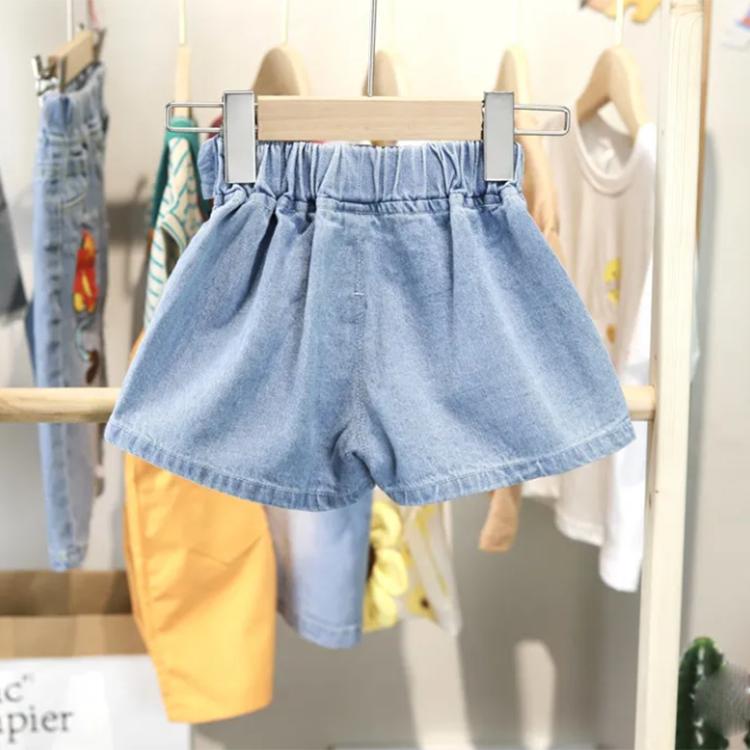 Children's Pants Summer Girls Casual Children's Korean Style Denim Shorts Girls Bow Shorts 2-6 Years Old