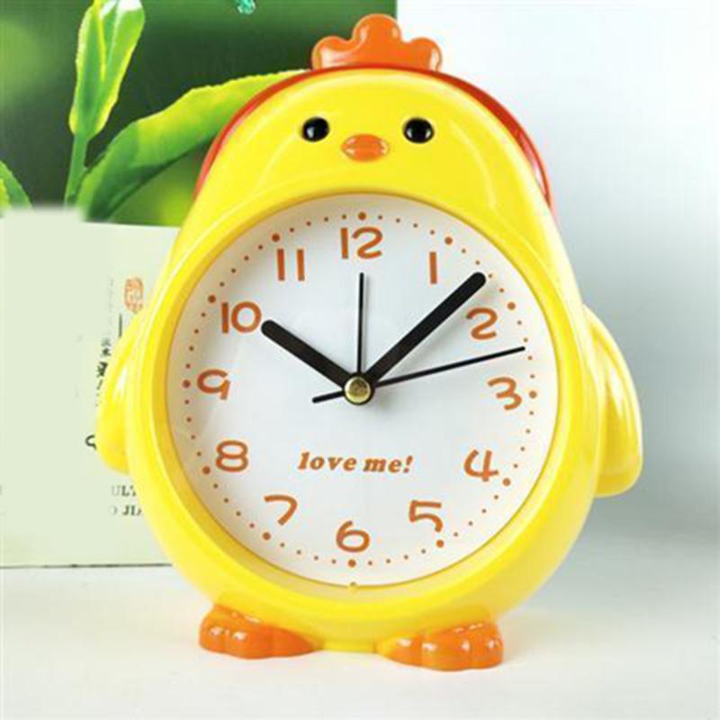 Alarm Clock Cartoon Chick Owl Gift Clock Clear Big Characters Cute Bedside Children Student Alarm Clock