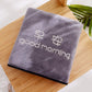 Good Morning Good Night Month Letter Pattern Bath Towels Are Softer Than Pure Cotton Absorbent and Non-linting Household Towel Sets