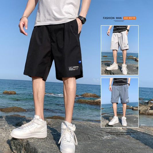 Shorts Men's Summer Thin Loose Straight Leg Trousers Wear All-match Casual Five-point Pants