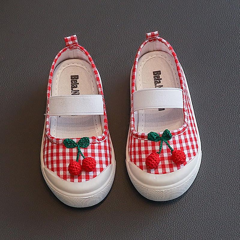 Canvas Shoes Kindergarten Indoor Shoes Cloth Shoes Non-slip Soft Bottom Little Princess Pedal