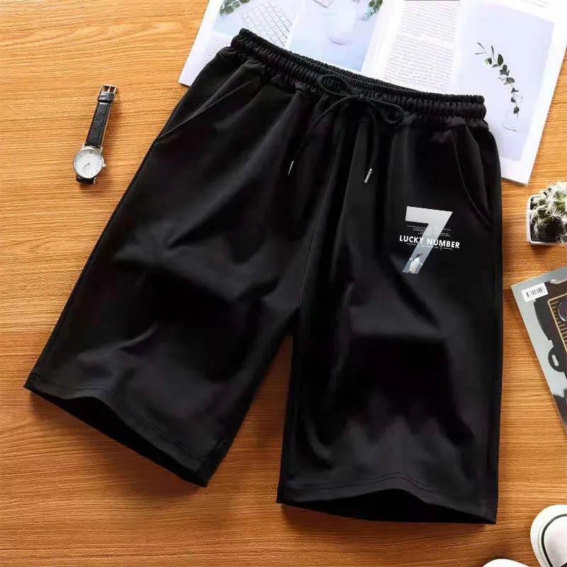 Summer Ice Silk Pants Men's Shorts Thin Section All-match Loose Casual Pants Sports Pants Quick-drying Breathable Harem Five-point Pants