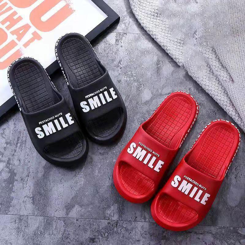 Men's and Women's Same Style Non-slip Slippers Summer Couples Home Bathroom Bath Slippers Men's Outer Wear Flip-flops Sandals and Slippers