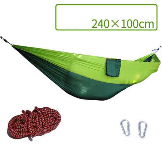 Parachute Cloth Hammock Ultra-thin Breathable Single Double Outdoor Indoor Family Hammock Swing