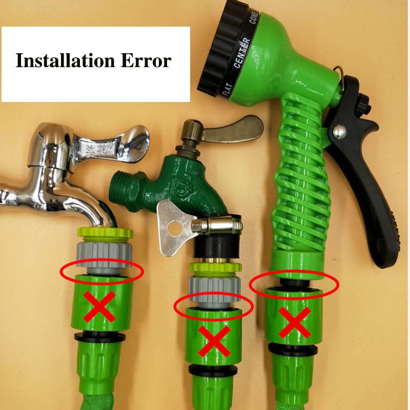 Car Wash Water Gun Telescopic Watering Hose Set High Pressure Household Antifreeze Plastic Multi-function Gun Standard Universal Joint