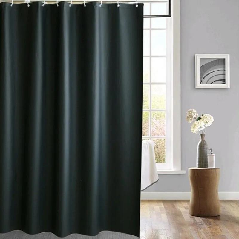 Bathroom Supplies Thicken Solid Color Shower Curtain Shower Curtain Shower150*200CM Curtain Toilet Waterproof Partition Curtain Fabric and Hook