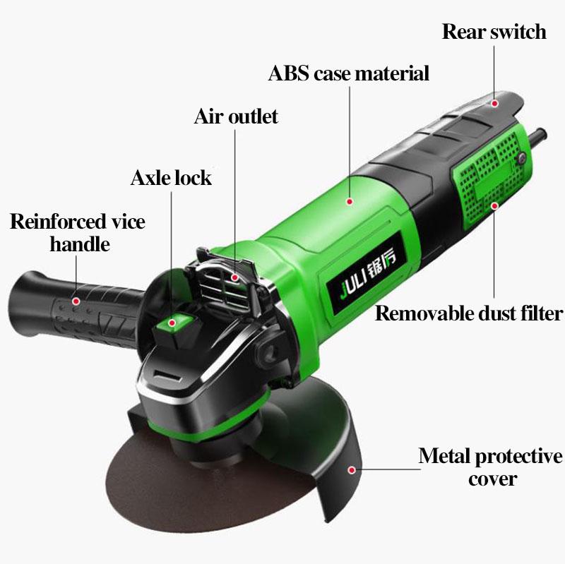 2500W Green Giant Powerful Angle Grinder Utility Set Cord Cutter Handheld Polisher 25500RPM Can Cut Metal Stone