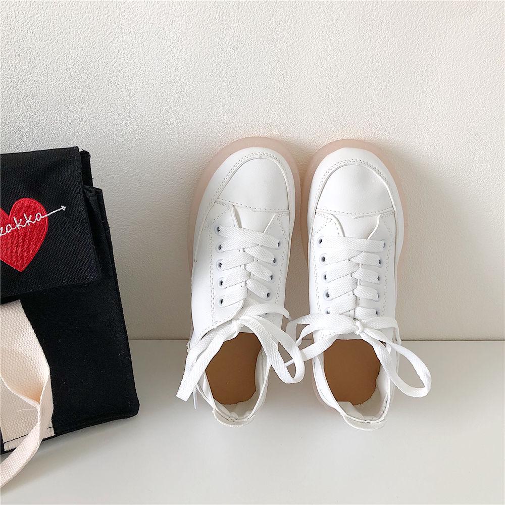 Classic White Shoes Woman Casual Canvas Shoes Female Summer Women Sneakers Lace-Up Flat Trainers Fashion Women Vulcanize Shoes