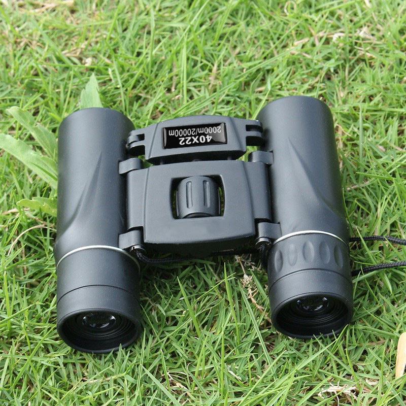 40x22 HD Powerful Binoculars 2000M Long Range Folding Mini Telescope BAK4 FMC Optics for Hunting Sports Outdoor Camping Travel