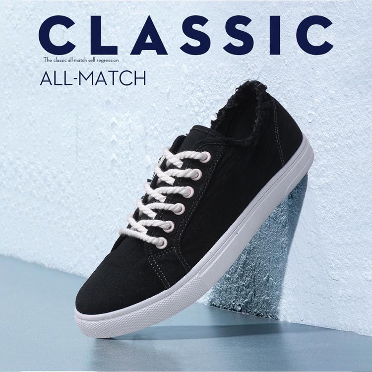 2020 Sneakers Mens Canvas Shoes Fashion Cool Street Sneakers Breathable Men's Casual Shoes Male Brand Classic Black White Shoes