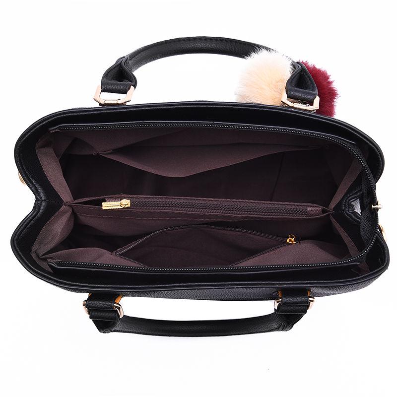 European and American style Shoulder Handbag Trendy wild Patent leather bag Big capacity Woman bag