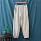 WTEMPO Cotton Linen Retro Lantern Pants women Spring and Summer Loose Solid Color Casual Trousers