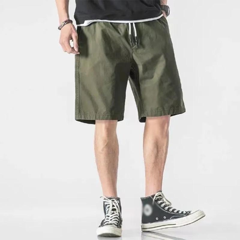 Sports Casual Shorts Men's Summer Loose Five-point Pants Sports Cotton Straight-leg Pants Outer Wear Gray Beach Pants