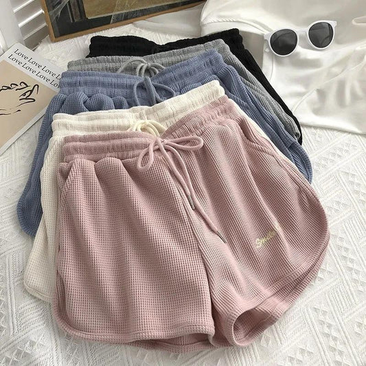 Women's Super Shorts Summer Thin Casual Wide Legs High Waist Loose Sports Shorts Home Three Points Girls Fitness Cute Jogging Pants