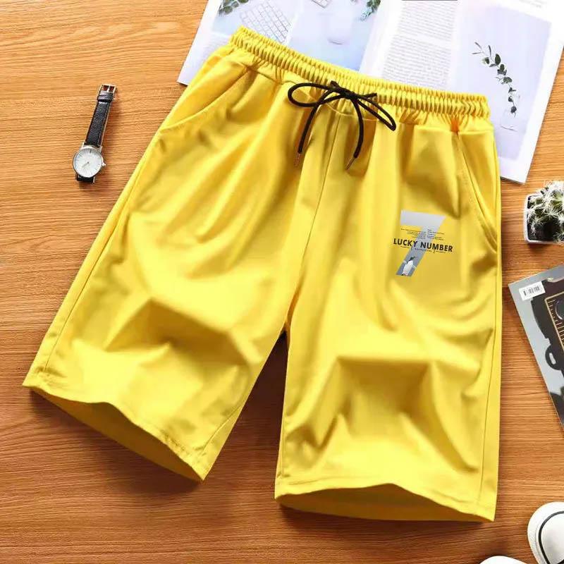 Summer Ice Silk Pants Men's Shorts Thin Section All-match Loose Casual Pants Sports Pants Quick-drying Breathable Harem Five-point Pants