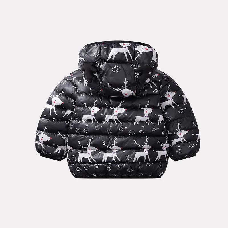 Children's Boys and Girls Padded Jacket Short Cotton-padded Jacket Lightweight Down Padded Jacket Winter Hooded Padded Jacket