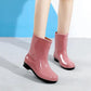 Women's Deodorant Wear-resistant Bottom Rain Boots Non-slip Water Rubber Shoes Fashion Outer Wear Mid-tube Light Water Shoes