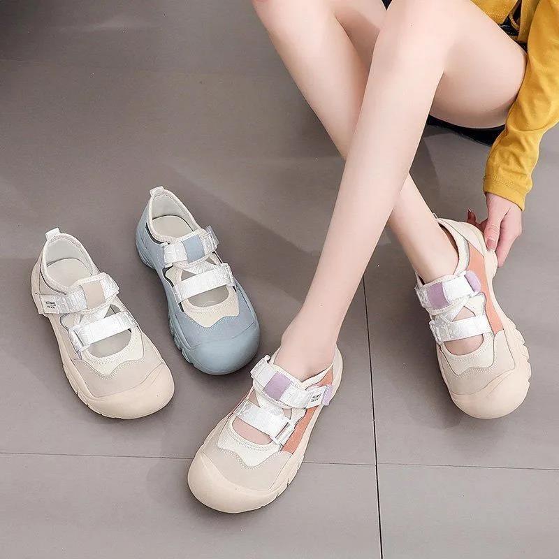 Big Toe Canvas Shoes Female Students Korean Version of The Old Daddy Shoes Female Harajuku All-match Casual Shoes