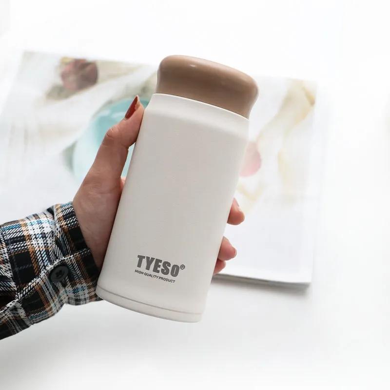 Korean Version of The Frosted Water Cup Female Thermos Cute Student Simple Mug Portable Thermos