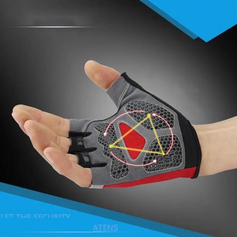 Fitness Sports Gloves Women's Spring and Summer Thin Riding Half-finger Gloves Men's Non-slip Equipment Fingerless Training Spinning Gloves