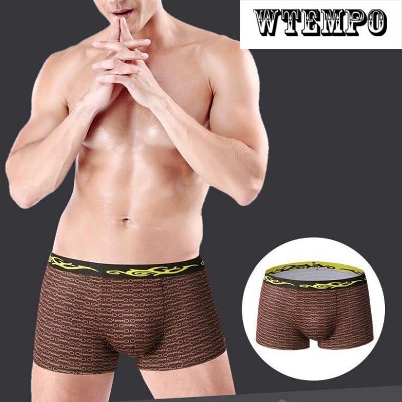 4 Pcs Elastic Underwear U Convex Underpants Soft and Comfortable Boxer Shorts Boxer Briefs for Men