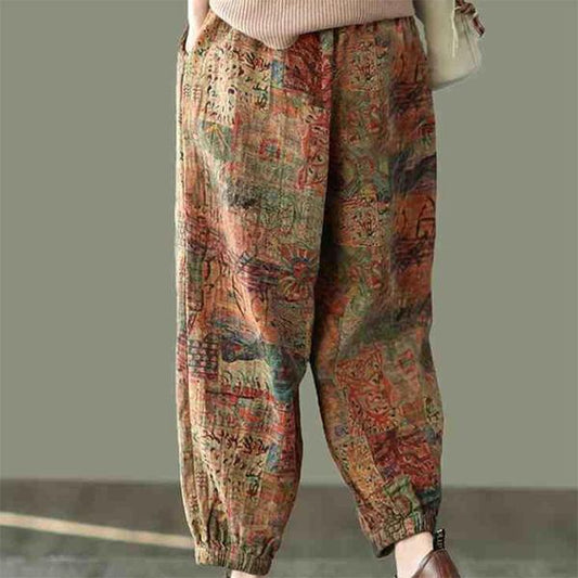 Women's Spring and Autumn Loose Long Pants Female Summer Large Size Thin Casual Harem Pants