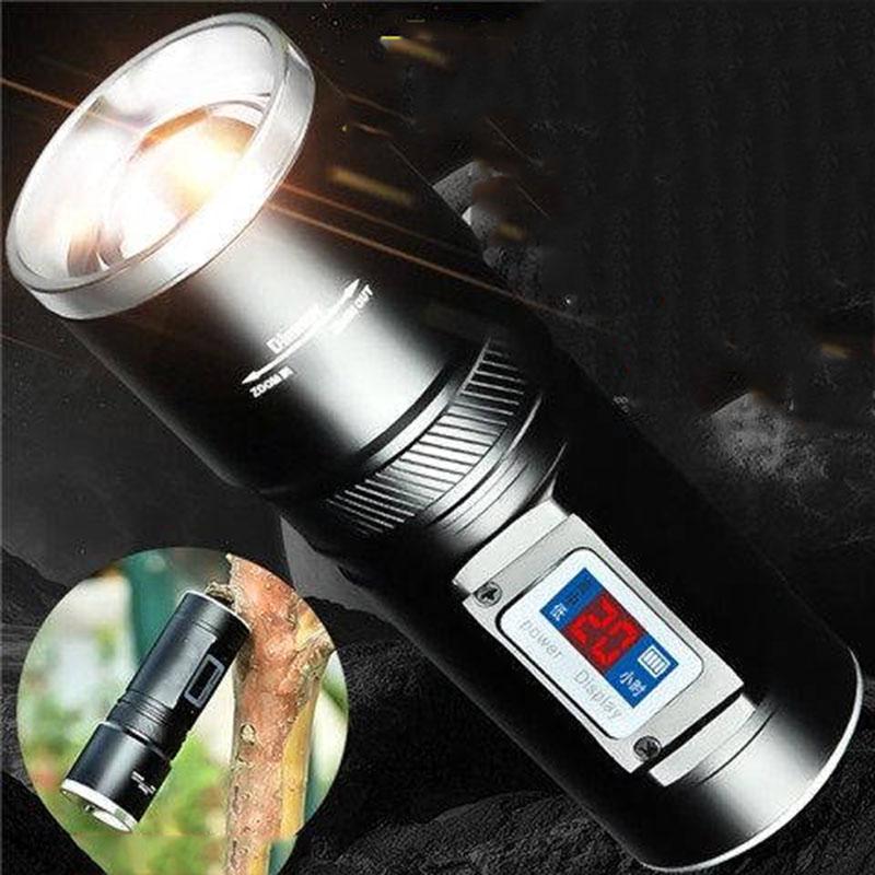 Light Waterproof Underwater LED Flashlight Diving Camping Lanterna Torch with Stepless Dimming