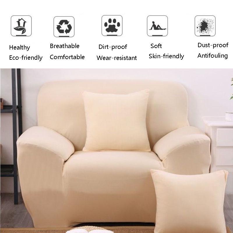 Solid Color Stretch Chair Slipcover Sofa Cover Furniture Protector Cover Stretchable Elastic Sofa Cover Armchair Covers for Living Room