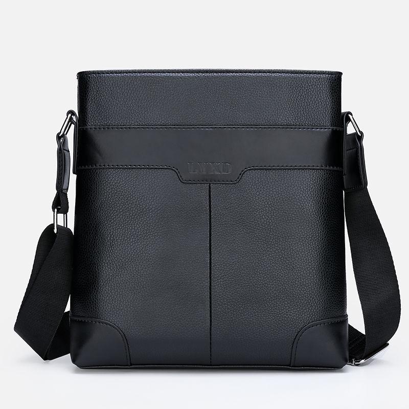 Men Genuine Leather Office Business Briefcase Laptop Case Attache Portfolio Bag Messenger Bag