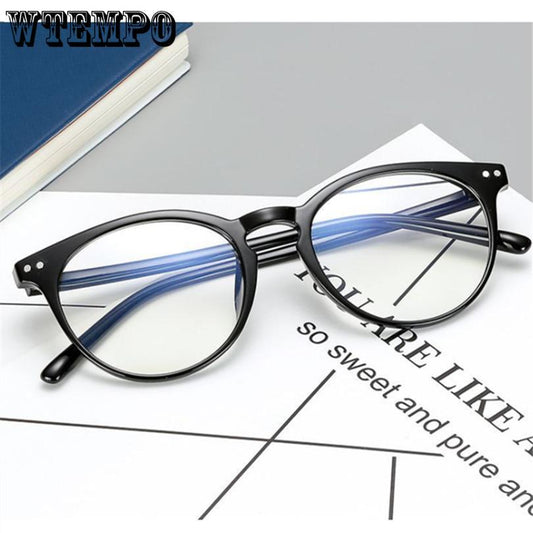 Retro Round Spectacle Transparent Glasses Frame Fashion Men Women Glasses Frame Luxury Female Male