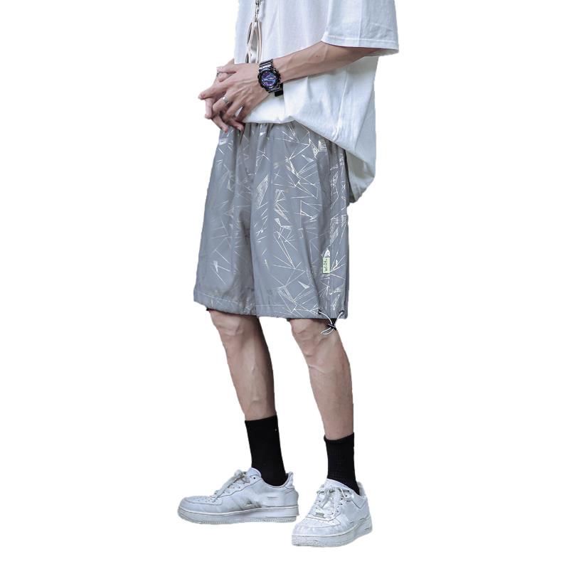 Shorts Men's Tide Brand Ins Summer Trend Casual Loose Ice Silk Five-point Pants Men's Outer Wear