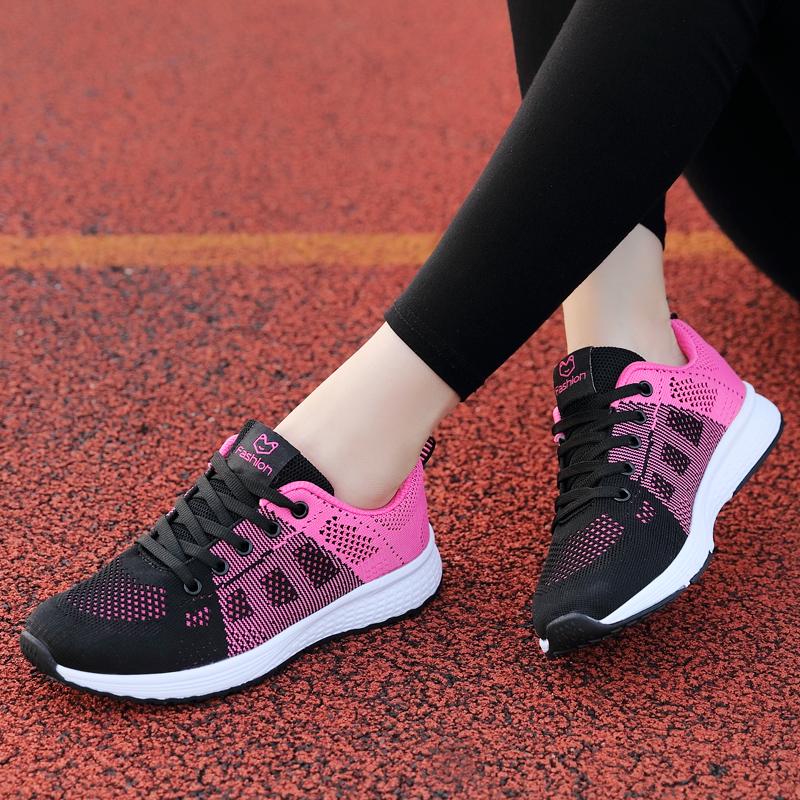 Mesh Light Sneakers Women Shoes knitting Spring Summer Breathable Running Shoes for Women