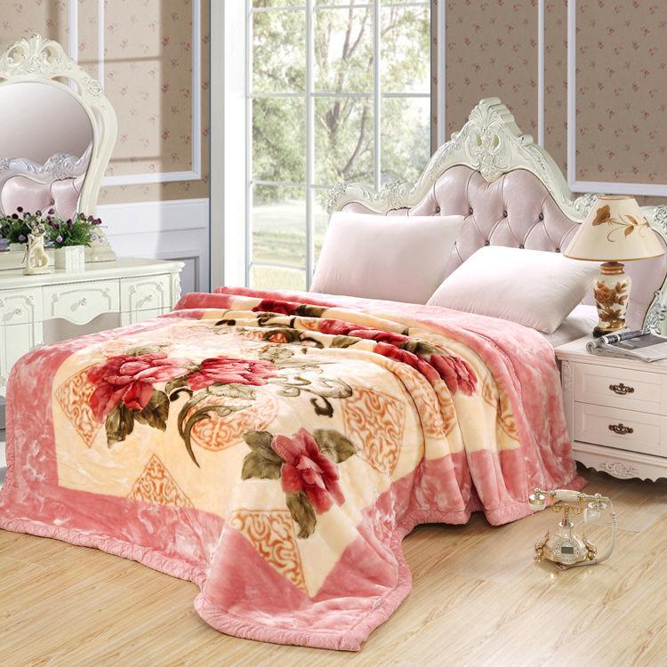 Coral Fleece Double Thicken Blanket Warm Blanket In Autumn and Winter Air Conditioning Blanket Quilt