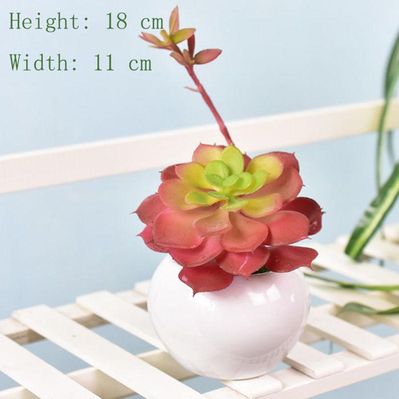 Mini Potted Ornaments Creative Simulation Succulents Bonsai Ceramic Pots Succulent Desktop Decorations