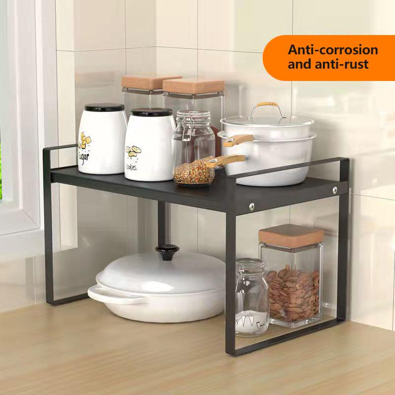 Kitchen Condiment Rack Table Top Storage Rack Table Top Storage Rack Home Organizer Cabinet Compartment Storage Rack Sewer Plate Pan Rack