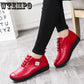 Designer Women Flats Genuine Leather Shoes Female Slip on Loafers Anti Slip Moccasins Casual