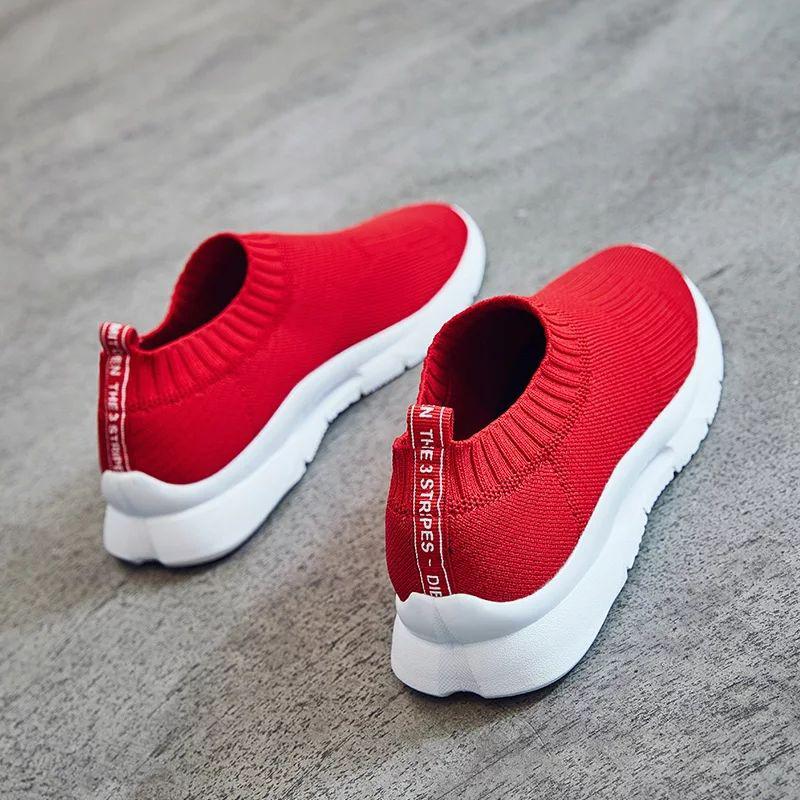 New Socks Shoes Women's Casual Platform Women's Shoes 2019 New Flat Bottom Sports Shoes