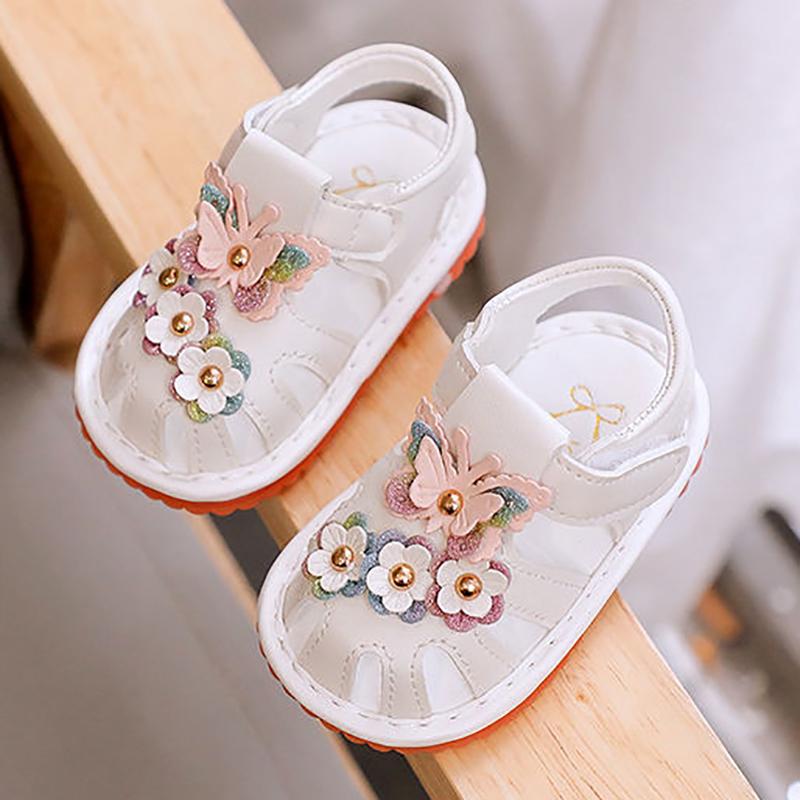 Summer Baby Sandals Female One-year-old Baby Soft-soled Baby Shoes Non-slip Baotou Princess Called Shoes 1-2 Years Old