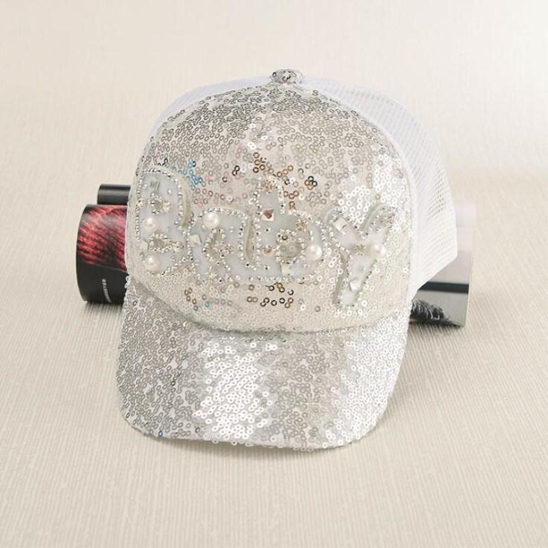 Baby Children Sun Hat Summer Baby Baseball Letter Baby Sequined Cap Baby Boy Girls Children Sun Hat