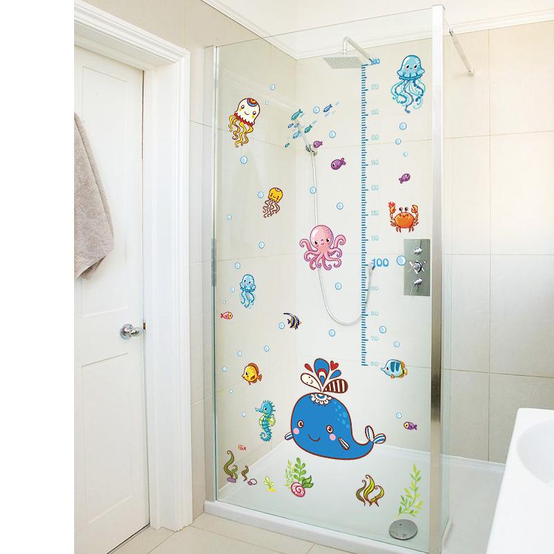 Underwater World Heights Children Room Kindergarten Classroom Decoration to map custom wall stickers