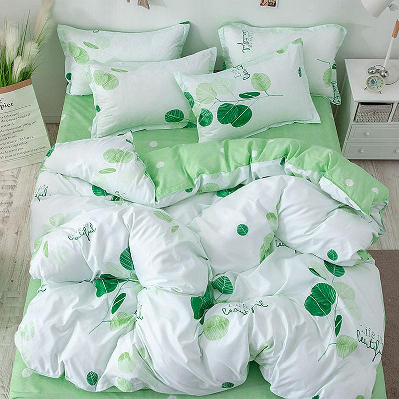 Fashion Household Quilt Cover Four-piece Cartoon Bedding Student Dormitory Bed Sheet Set