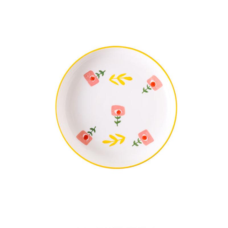 Girl's Cabbage Plate Ceramic Cute Creative Dish Cooking Porcelain Dish Household Dish