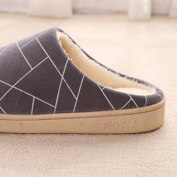 Winter Household Cotton Slippers Couple Slippers Indoor Warm Slippers Thick-soled Bag with Cotton Slippers